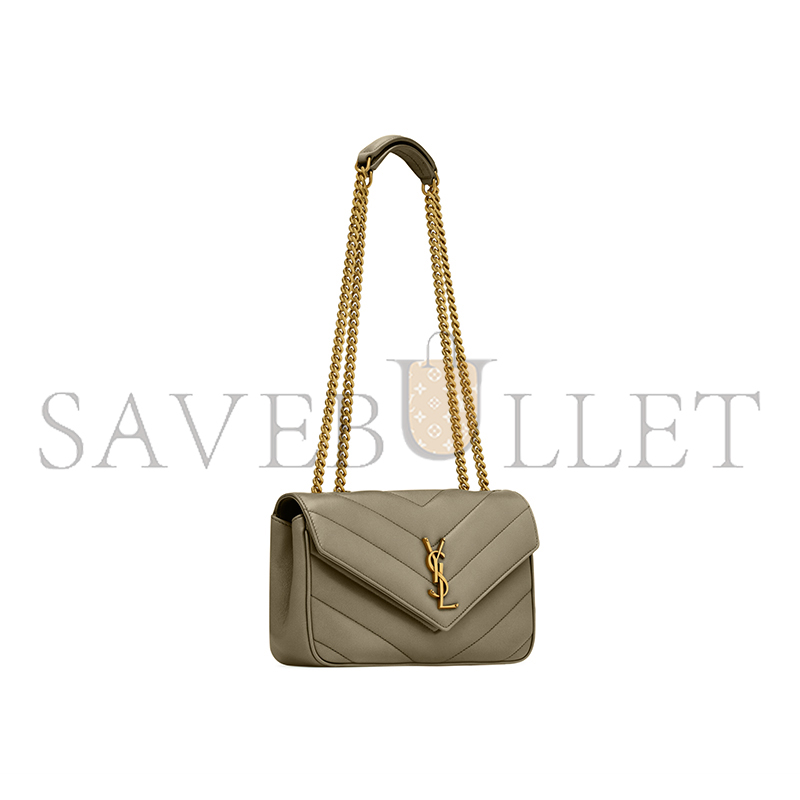 YSL LOULOU SMALL IN MATELASSÉ LAMBSKIN 801437AAEAX3775 (24*14*6cm)